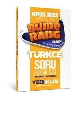 KPSS Genel Yetenek Bumerang Türkçe Tamamı Çözümlü Soru Bankası 2023