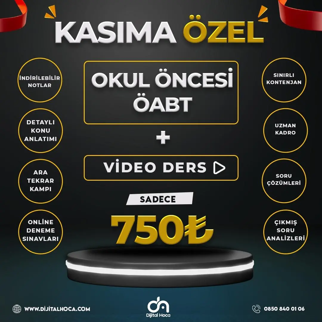 OKUL ÖNCESİ ÖABT VİDEO DERS