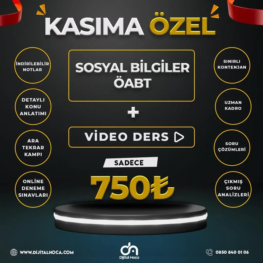 SOSYAL BİLGİLER ÖABT VİDEO DERS