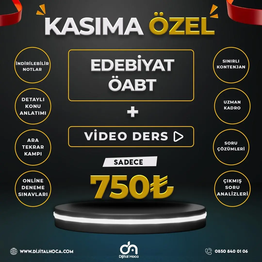 EDEBİYAT ÖABT VİDEO DERS