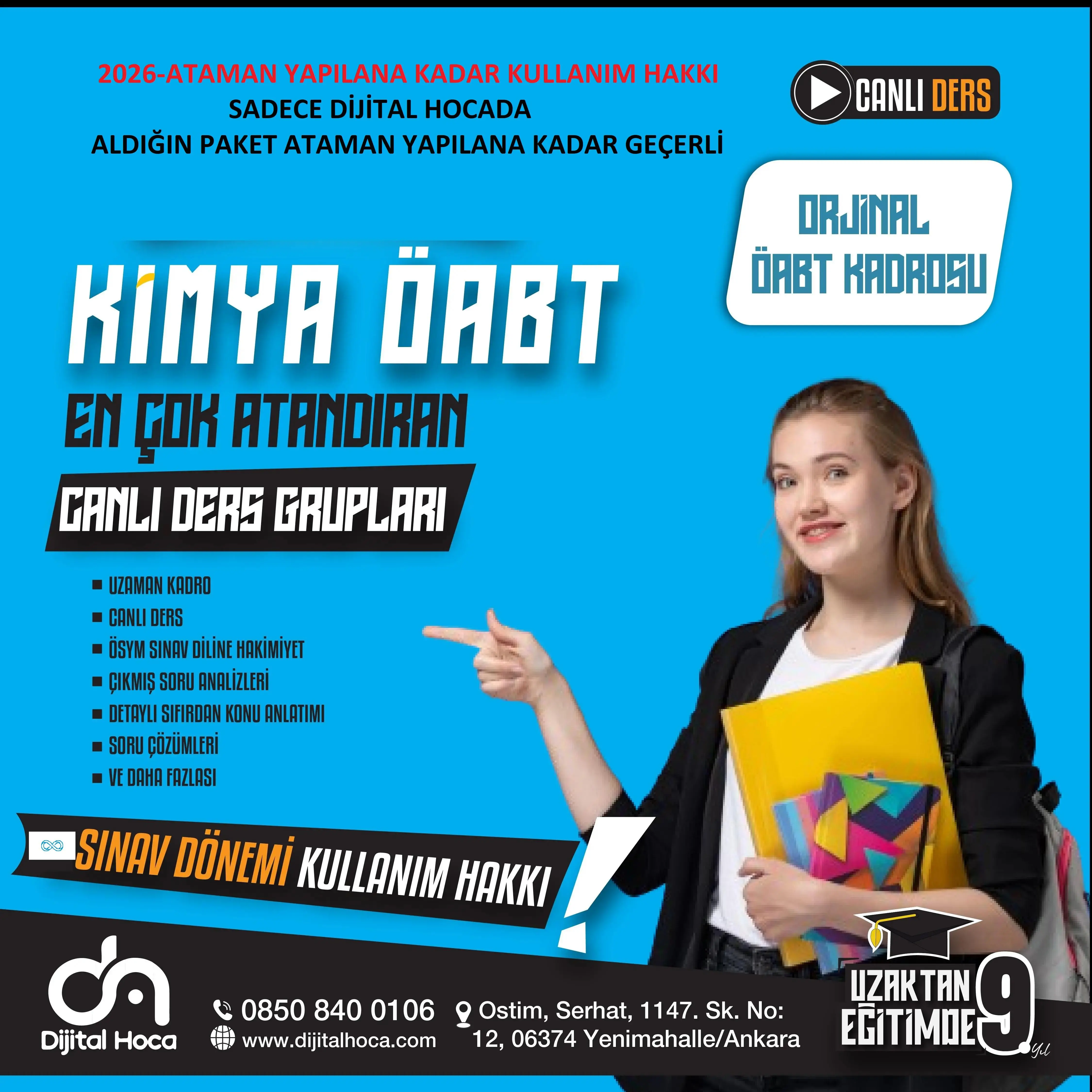 2026 KİMYA ÖABT + MEB AGS CANLI DERS