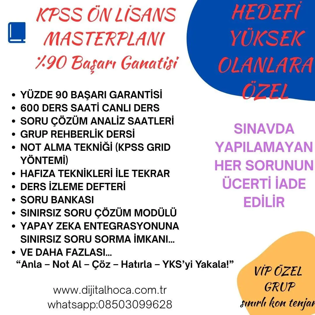 GY-GK ÖNLİSANS CANLI DEERS