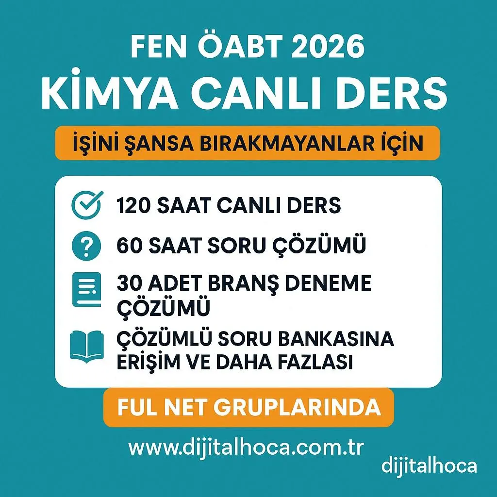 FEN &Ouml;ABT KİMYA CANLI DERS
