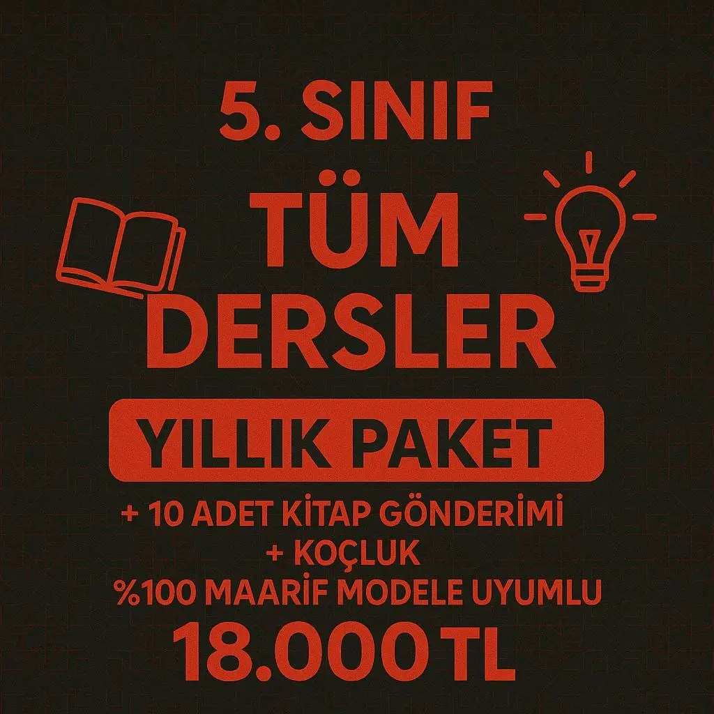 5.SINIF TÜM DERSLER YILLIK PAKET