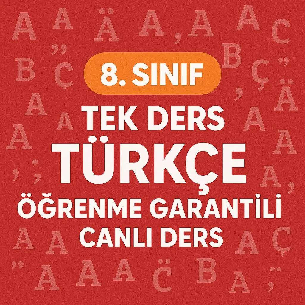 LGS TÜKÇE  AYLIK DERS PAKETİ 