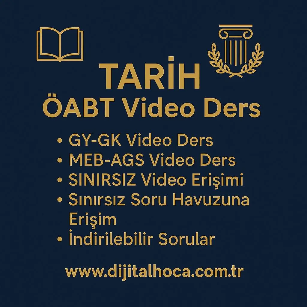 TARİH ÖABT  + MEB AGS VİDEO DERS 