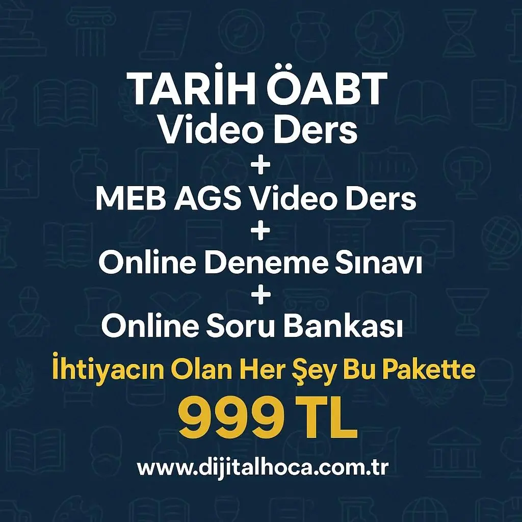 TARİH &Ouml;ABT  + MEB AGS VİDEO DERS 