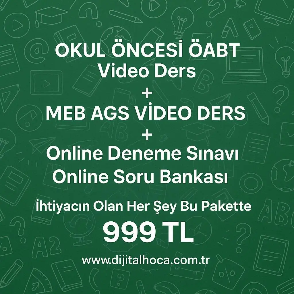 OKUL &Ouml;NCESİ &Ouml;ABT + MEB - AGS VİDEO DERS