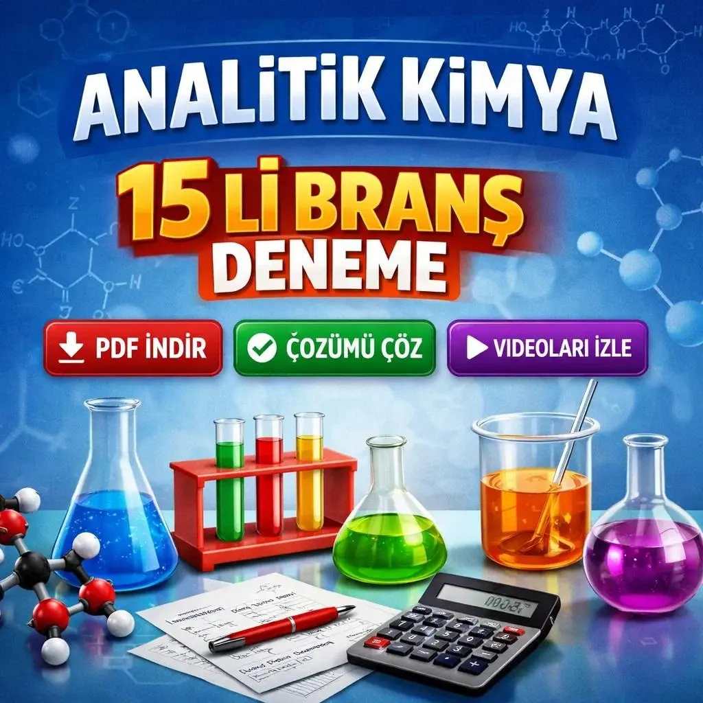 ANALİTİK KİMYA 15 Lİ BRANŞ DENEME 