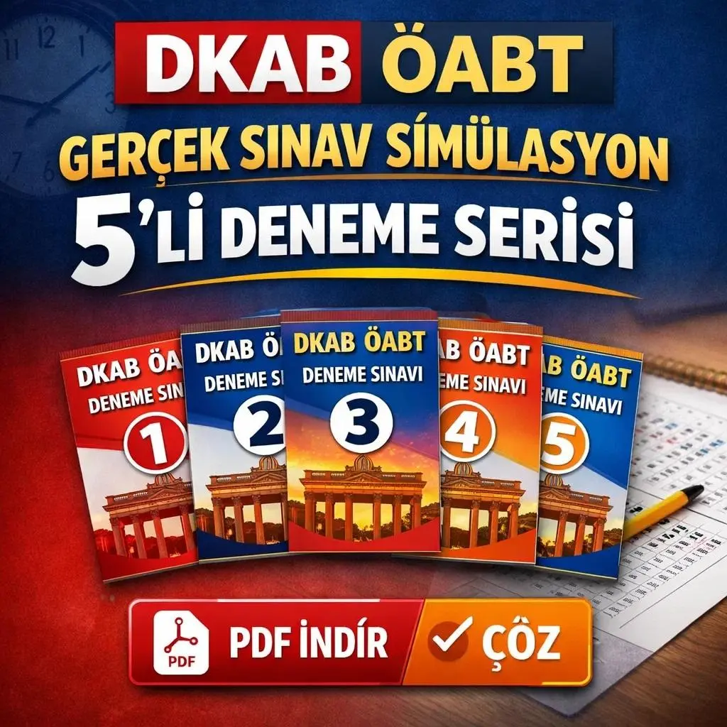 DKAB &Ouml;ABT GER&Ccedil;EK SINAV SİM&Uuml;LASYON 5 Lİ DENEME