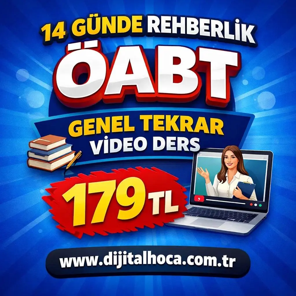 14 G&Uuml;NDE  REHBERLİK &Ouml;ABT GENEL TEKRAR VİDEO DERS