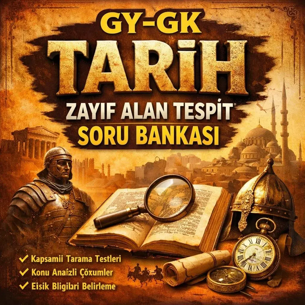 GY-GK TARİH ZAYIF ALAN TESPİT SORU BANKASI  