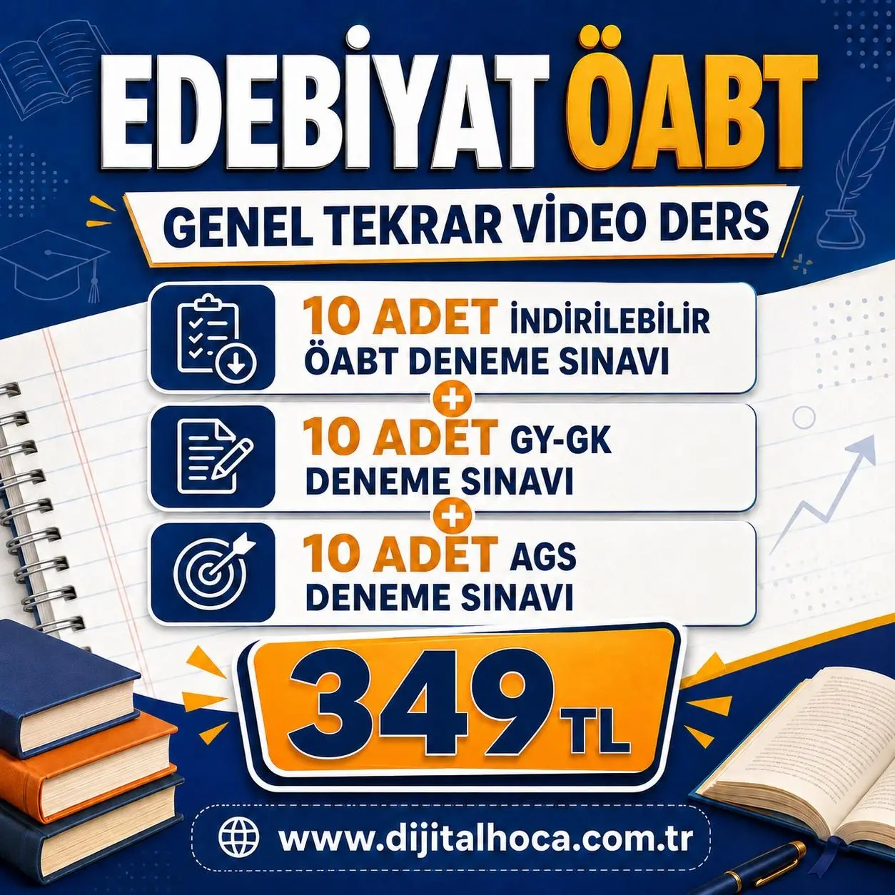  EDEBİYAT &Ouml;ABT GENEL TEKRAR VİDEO DERS + Deneme Sınav Analiz Kul&uuml;b&uuml;