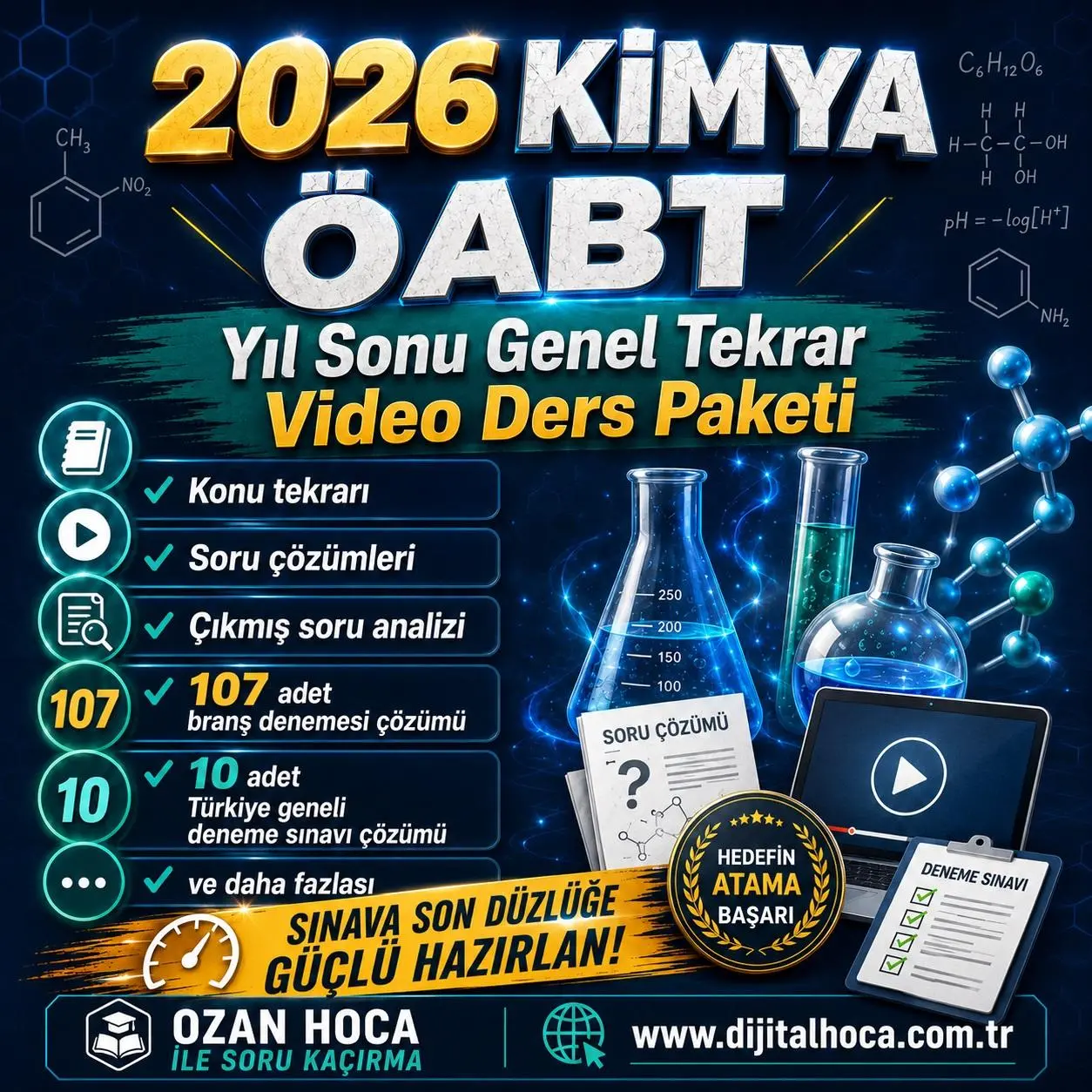 2026 KİMYA &Ouml;ABT YIL SONU GENEL TEKRAR VİDEO DERS