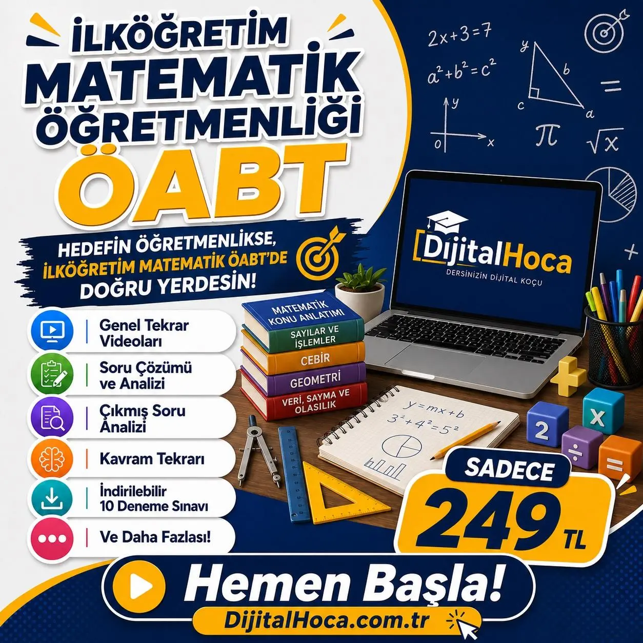 14 G&Uuml;NDE GENEL TEKRAR + İLK&Ouml;ĞRETİM MATEMATİK &Ouml;ABT VİDEO DERS