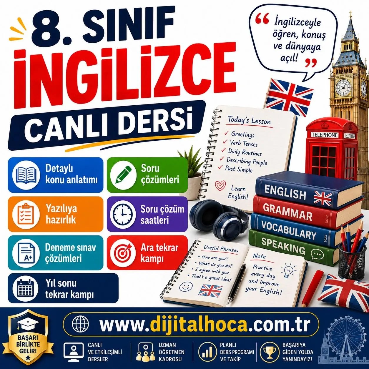 LGS  İNGİLİZCE CANLI DERS PAKETİ