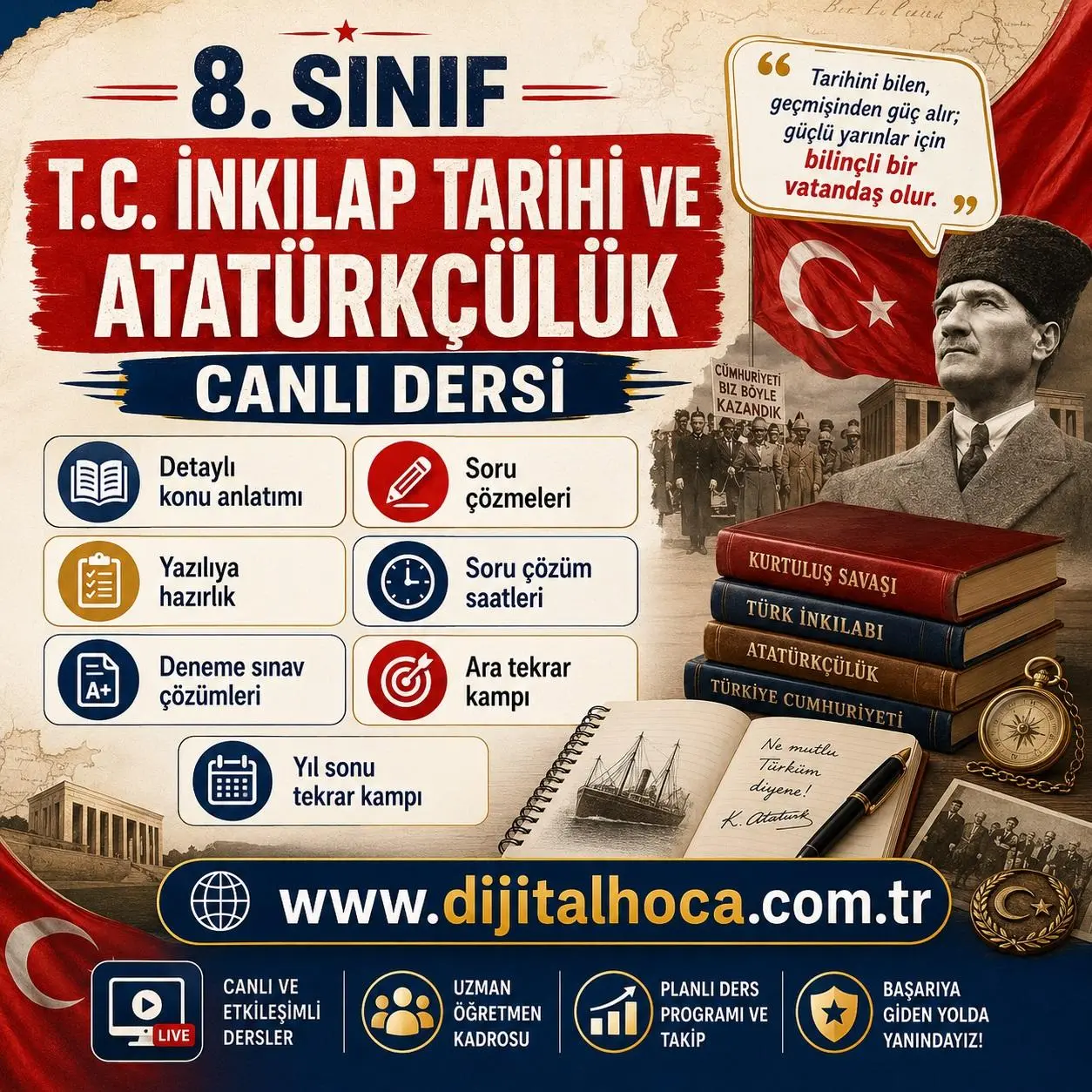 LGS İNKILAP TARİHİ CANLI DERS PAKETİ