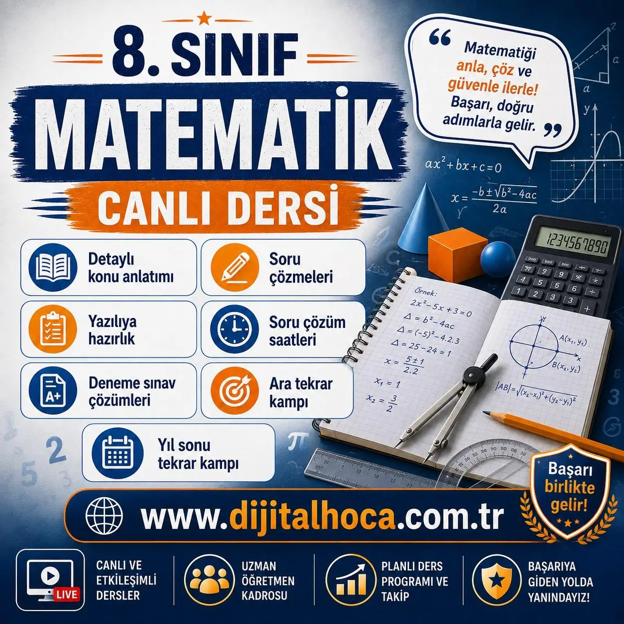 LGS MATEMATİK CANLI DERS PAKETİ