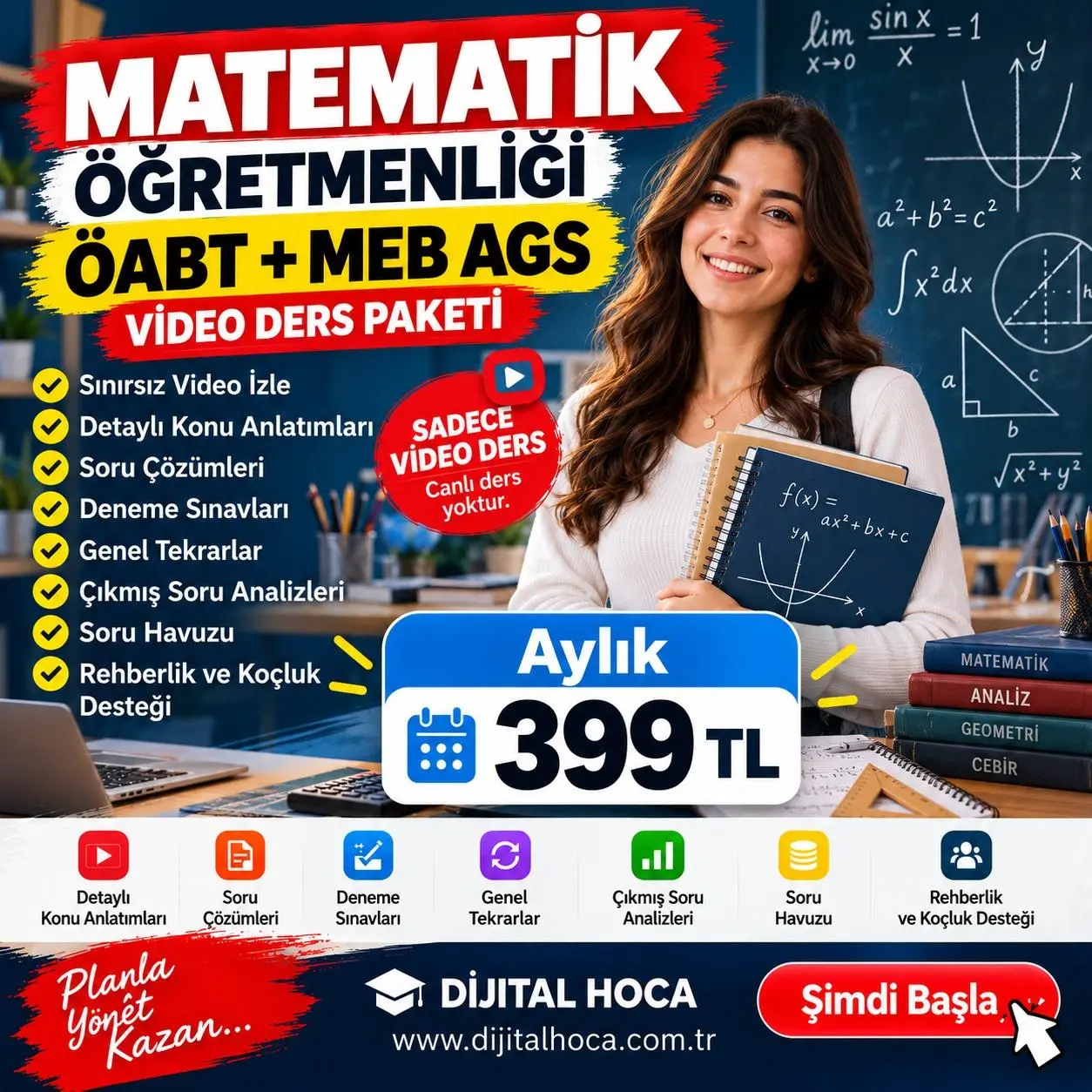 LİSE MATEMATİK &Ouml;ABT  +  MEB-AGS VİDEO DERS