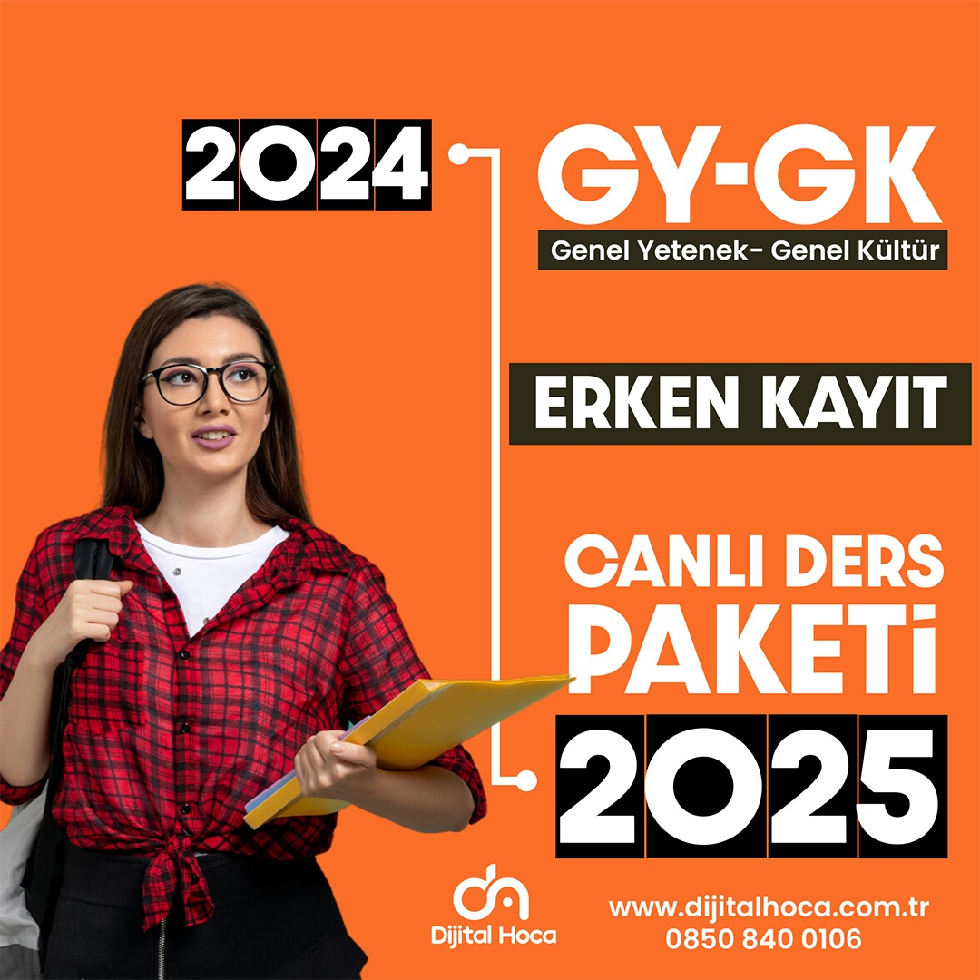 2024-2025 GY-GK ERKEN KAYIT- CANLI DERS PAKETİ