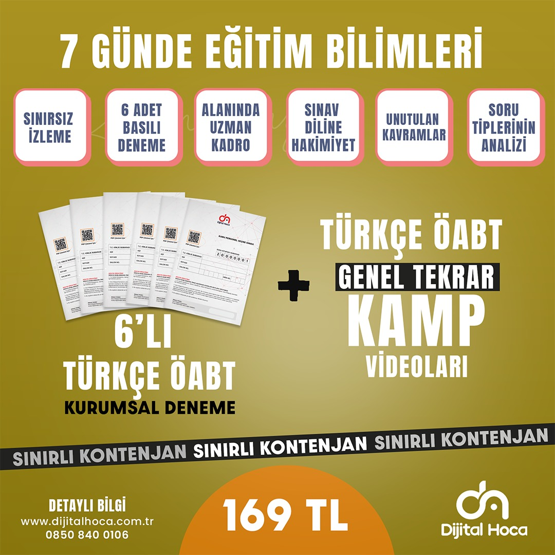 Türkçe 6'lı Kurumsal Deneme + Genel Tekrar Kamp Videoları (Son Hızlı Kamp)